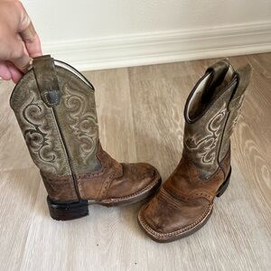 Old West Boys Western Boots-Size 8.5 D
